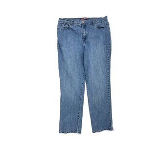 Gloria Vanderbilt Amanda Straight Leg Women's size 14P Dark Blue Denim‎ Jeans